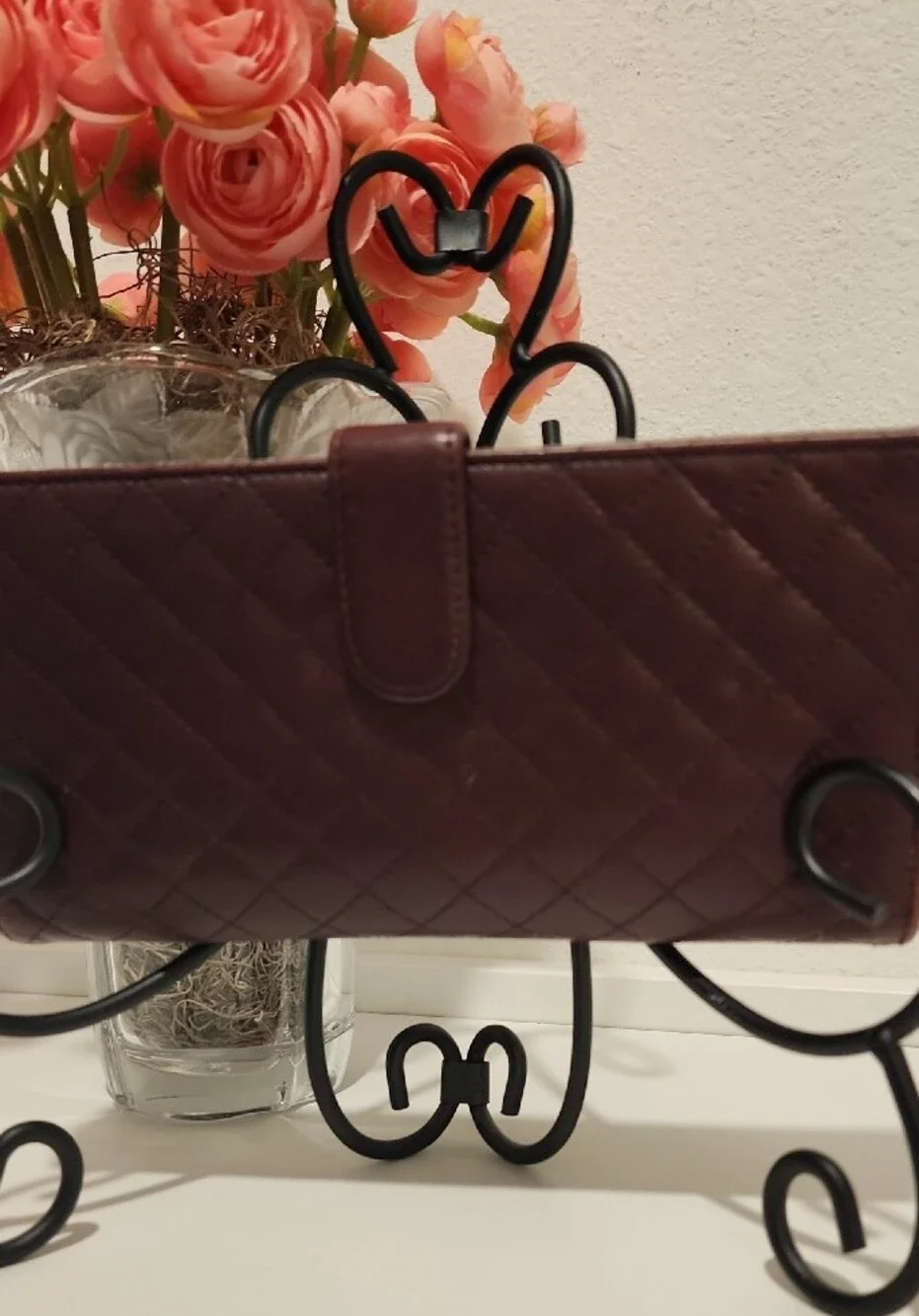Quilted Burgundy Women's Wallet - Etienne Aigner